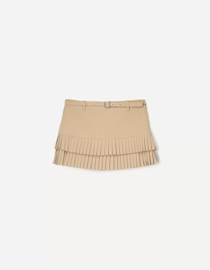 Box pleat mini skirt Box pleat mini skirt