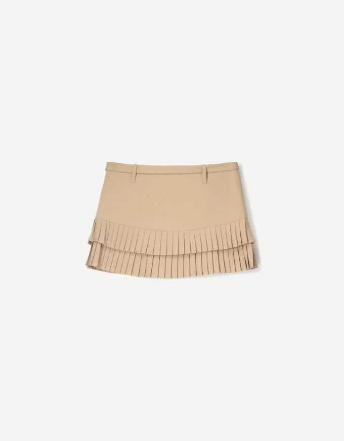 Box pleat mini skirt Box pleat mini skirt