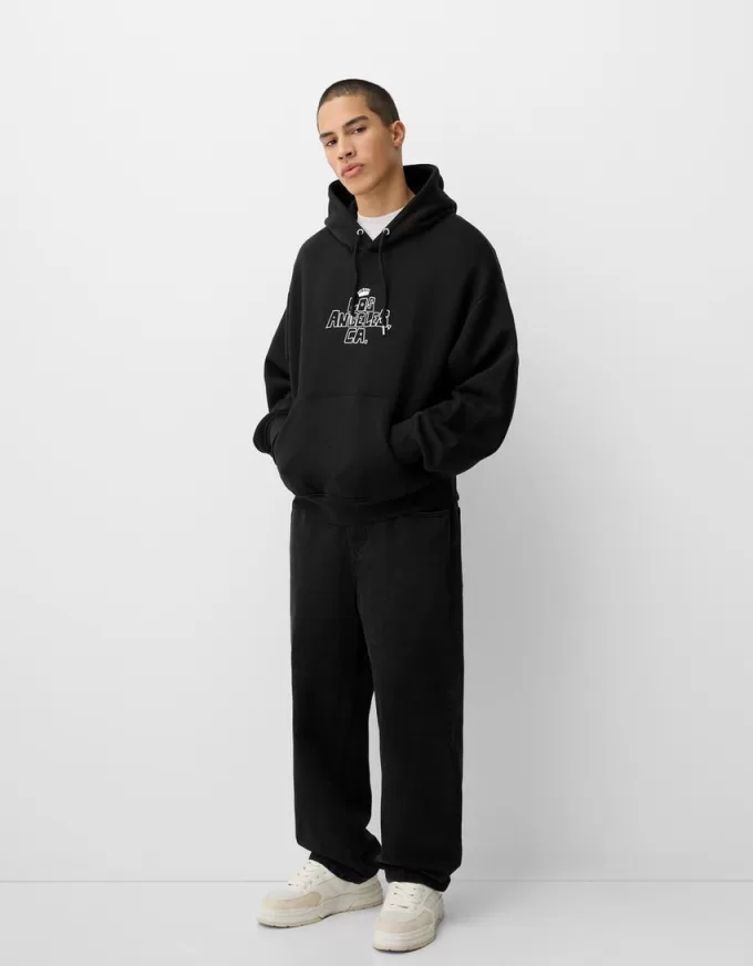 Boxy fit print hoodie Boxy fit print hoodie