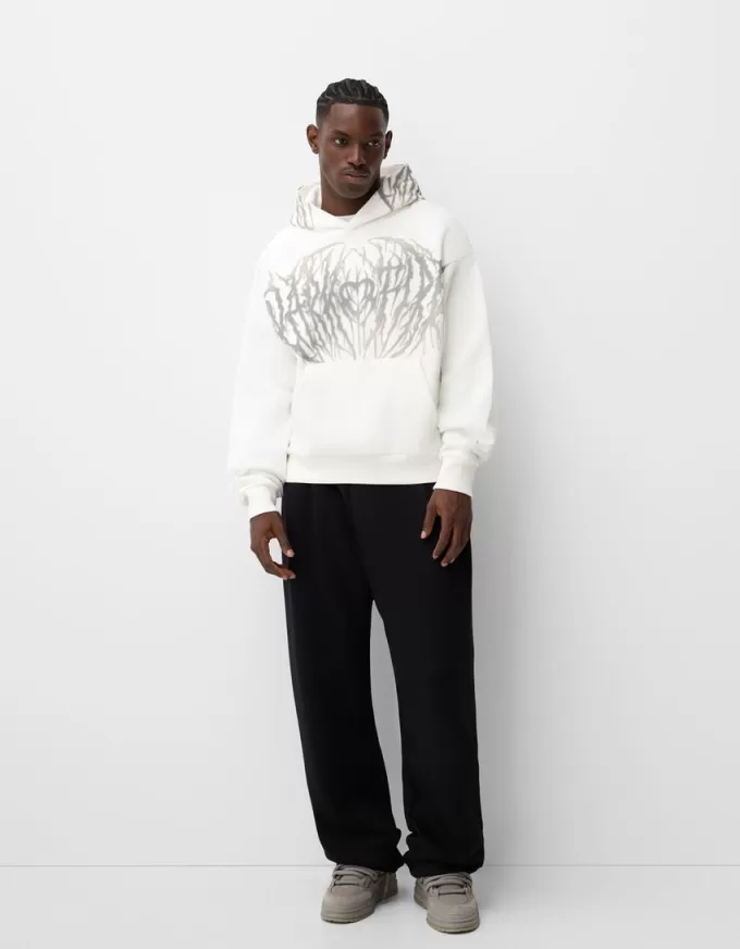 Boxy fit print hoodie Boxy fit print hoodie