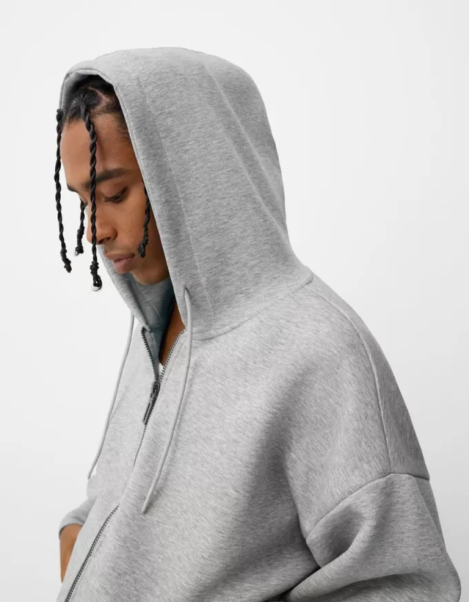 Boxy-fit zip-up hoodie Boxy-fit zip-up hoodie