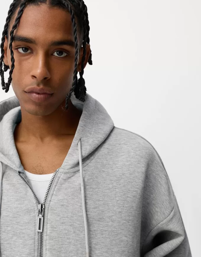 Boxy-fit zip-up hoodie Boxy-fit zip-up hoodie