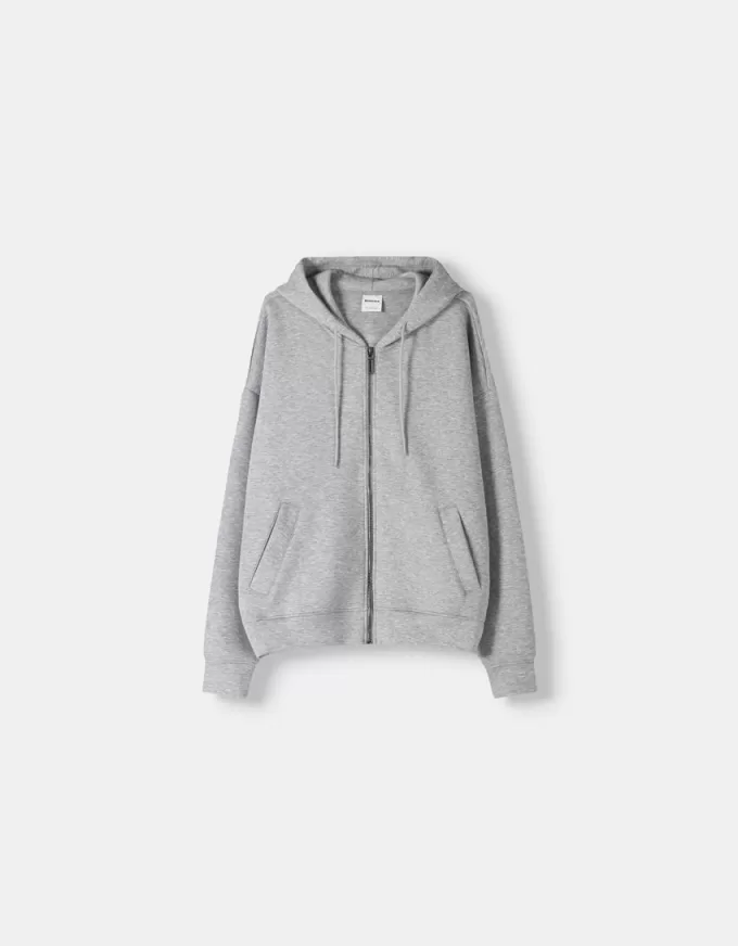 Boxy-fit zip-up hoodie Boxy-fit zip-up hoodie