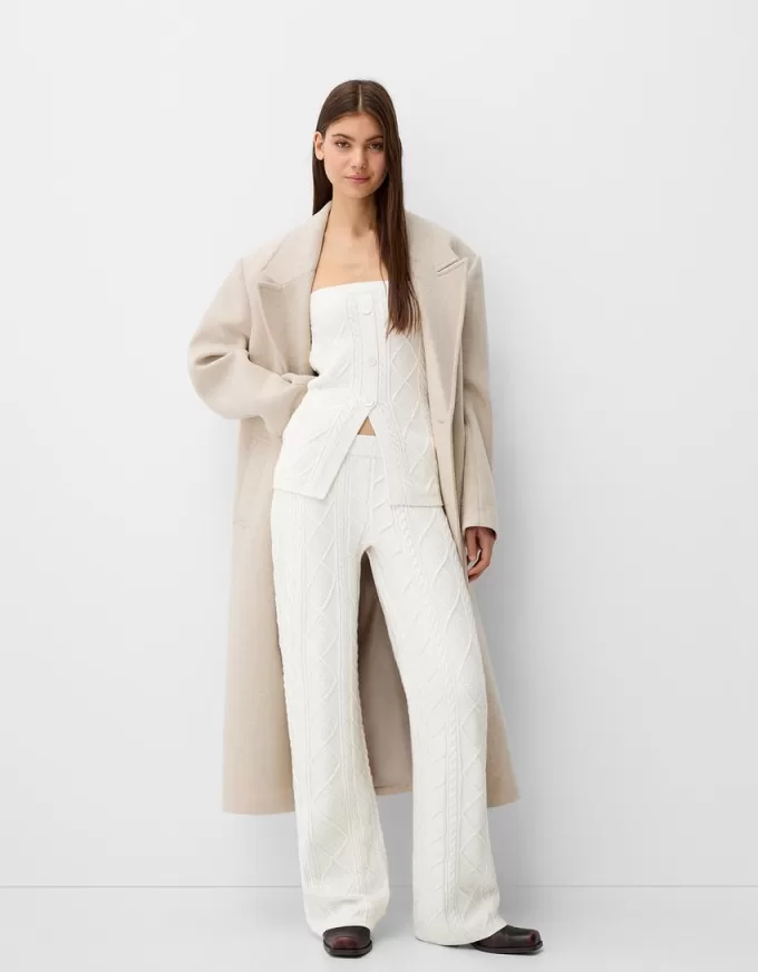 Cable knit bandeau top Cable knit bandeau top