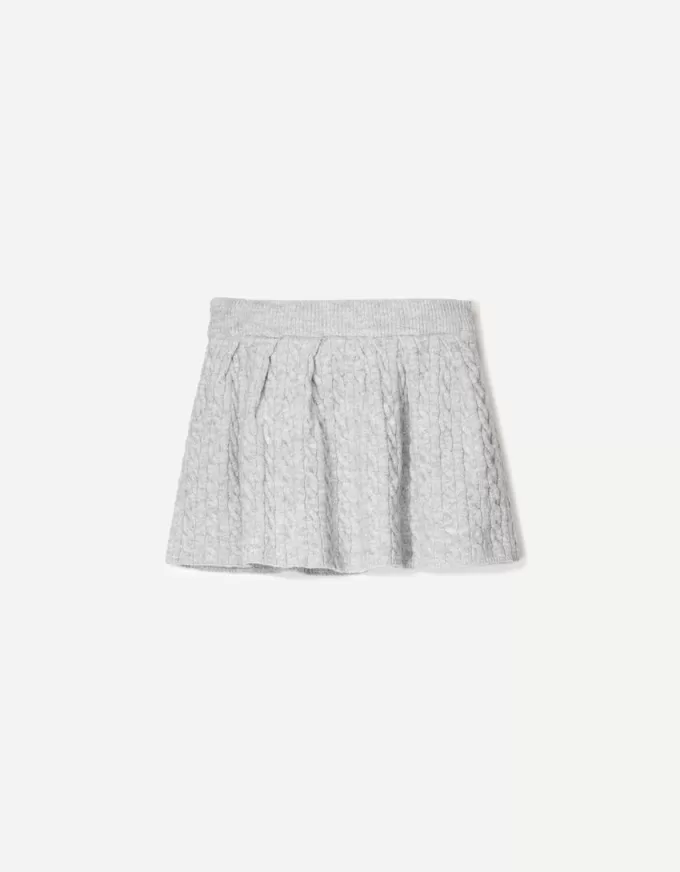 Cable-knit mini skirt Cable-knit mini skirt