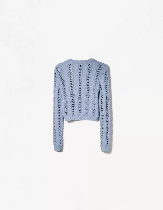 Cable-knit sweater