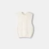 Cable-knit vest