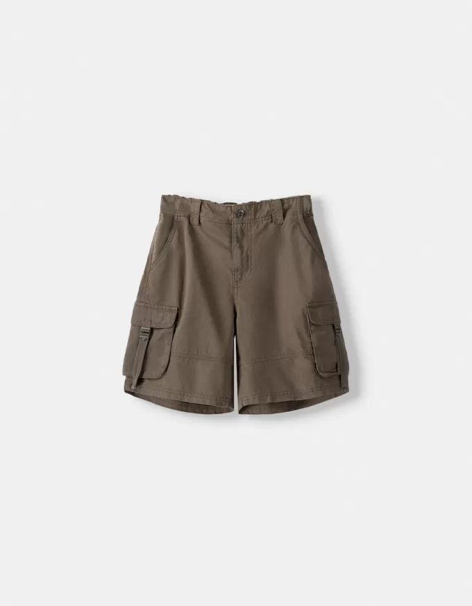Cargo pockets with straps Bermuda shorts Cargo pockets with straps Bermuda shorts