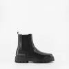 Chelsea boots with track soles Chelsea boots with track soles