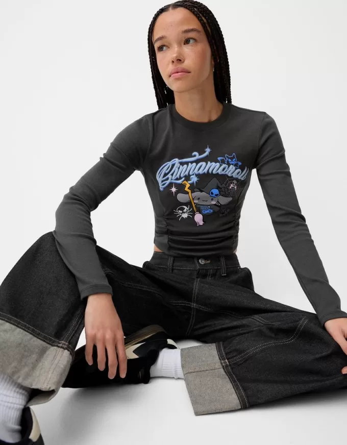 Cinnamoroll print long sleeve T-shirt Cinnamoroll print long sleeve T-shirt