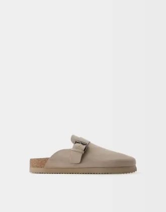 Clogs with buckle detail