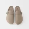 Clogs with buckle detail Clogs with buckle detail