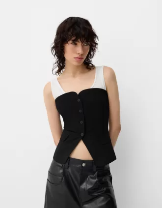 Contrast bandeau vest