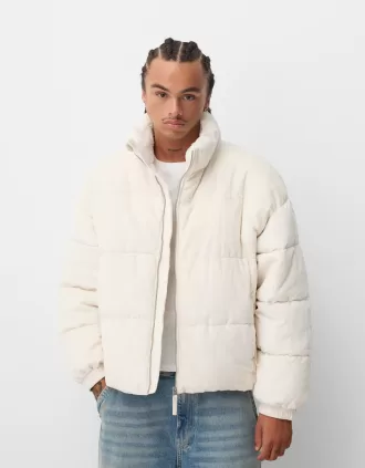 Corduroy quilted jacket