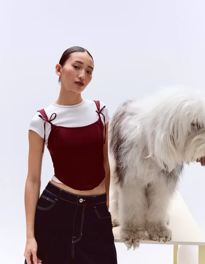 Corset top with bows Corset top with bows