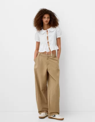 Cotton balloon pants