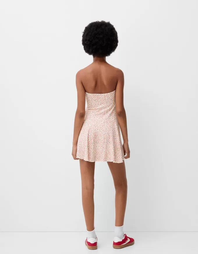 Crepe bandeau mini dress Crepe bandeau mini dress