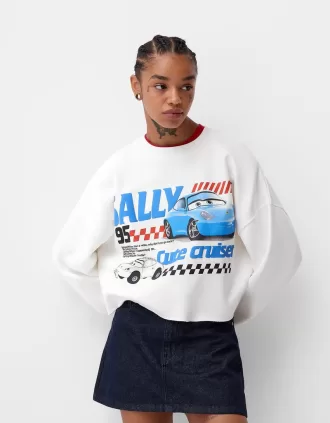 Cropped Cars sweatshirt