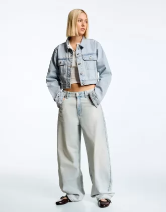 Cropped denim jacket