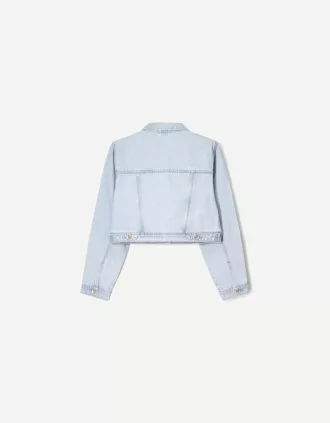 Cropped denim jacket