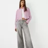 Cropped poplin shirt with pocket Cropped poplin shirt with pocket