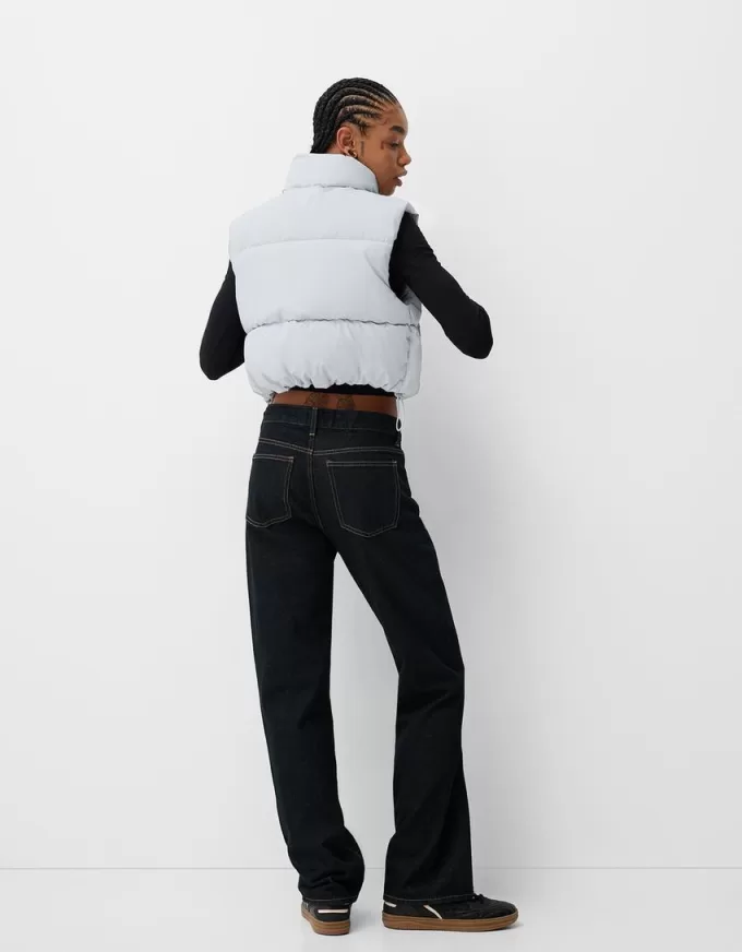 Cropped puffer vest Cropped puffer vest