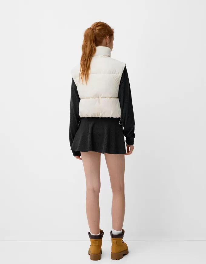 Cropped puffer vest Cropped puffer vest