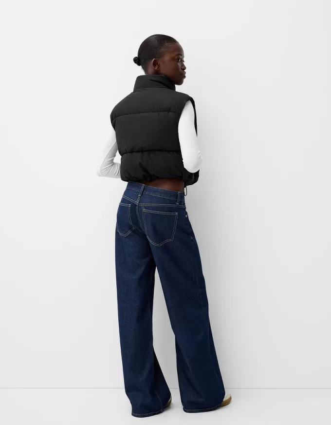 Cropped puffer vest Cropped puffer vest