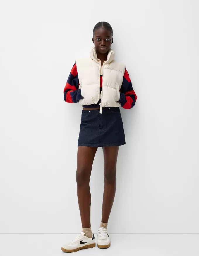 Cropped puffer vest Cropped puffer vest