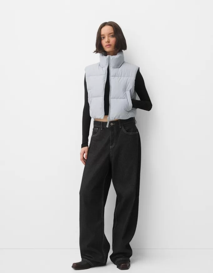 Cropped puffer vest Cropped puffer vest