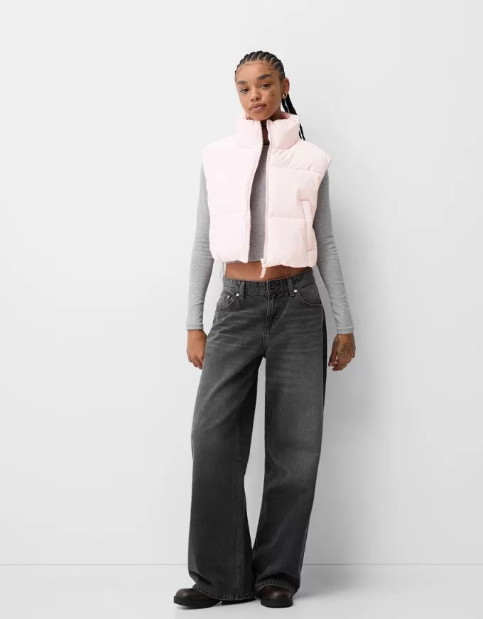 Cropped puffer vest Cropped puffer vest