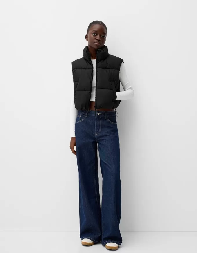 Cropped puffer vest Cropped puffer vest