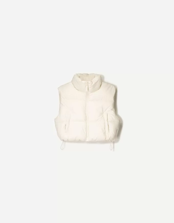 Cropped puffer vest Cropped puffer vest