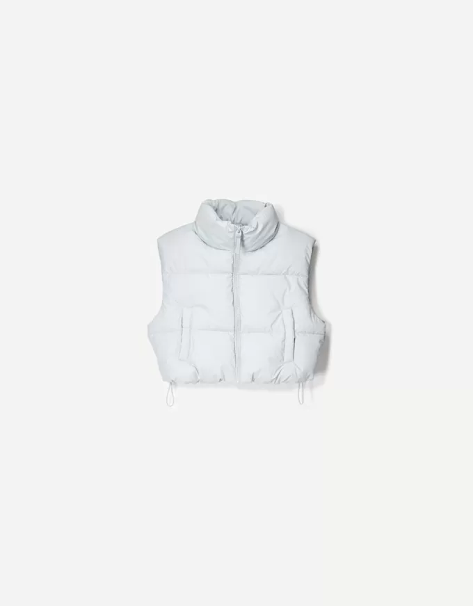 Cropped puffer vest Cropped puffer vest
