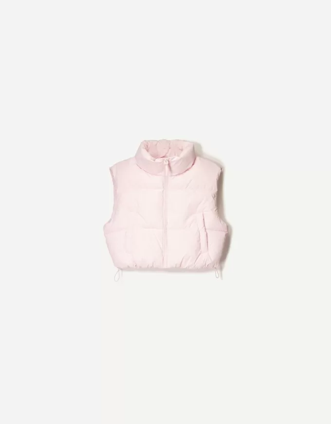 Cropped puffer vest Cropped puffer vest
