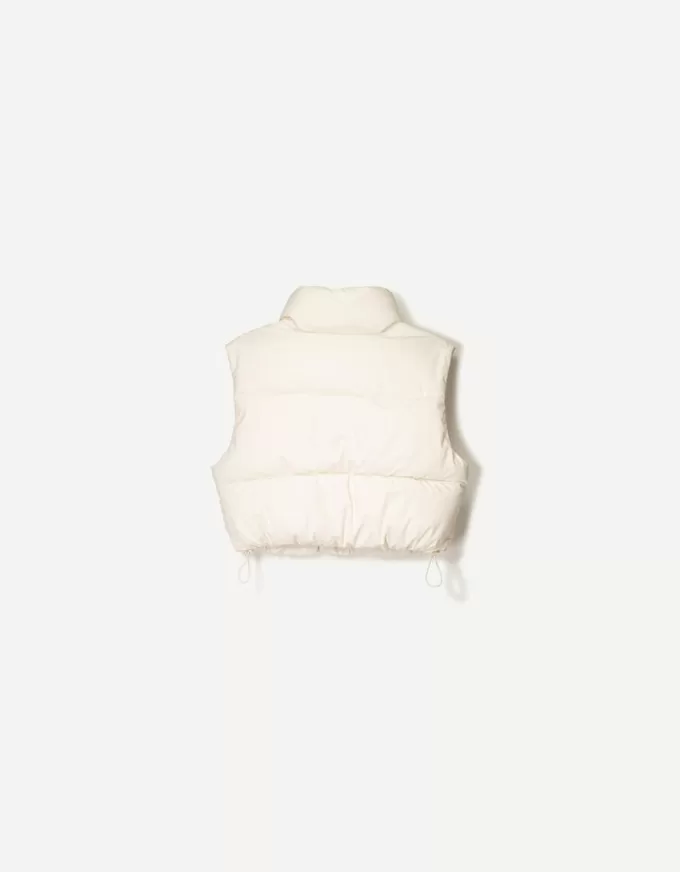 Cropped puffer vest Cropped puffer vest