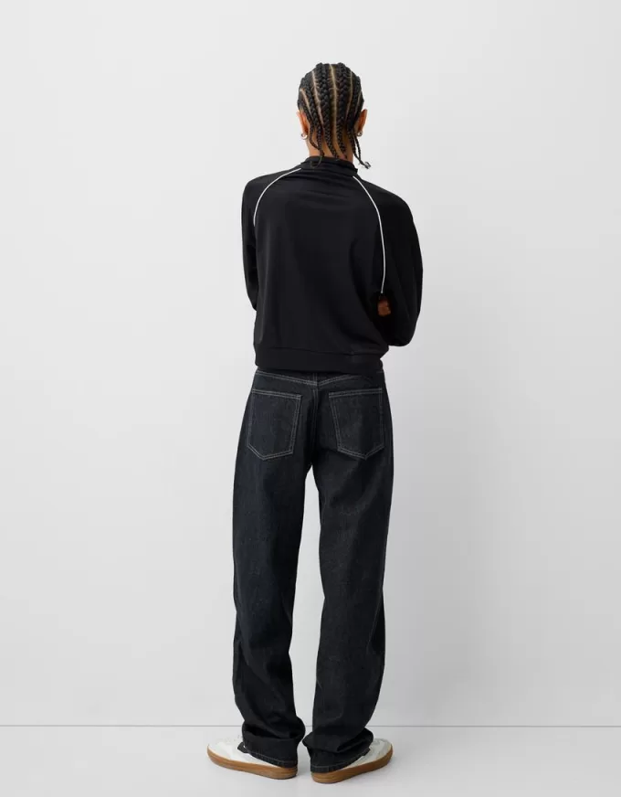 Cropped sweatshirt with zipper Cropped sweatshirt with zipper