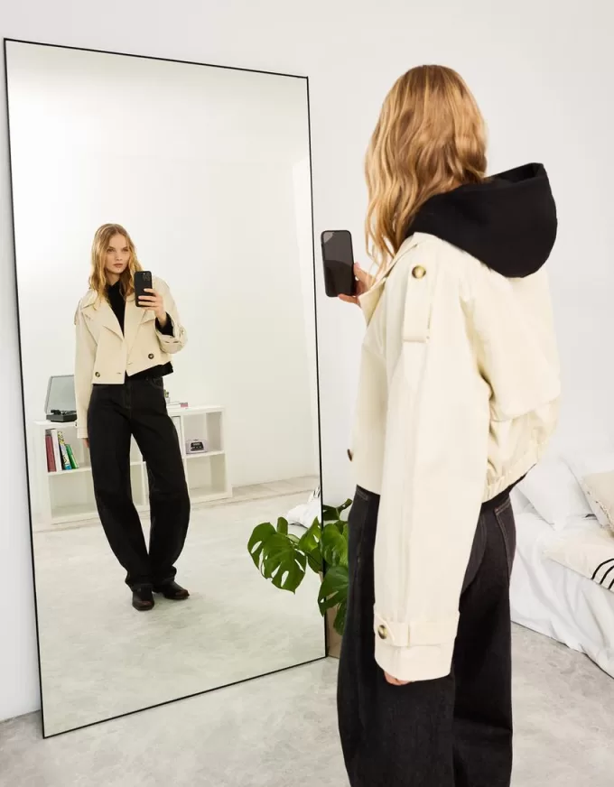 Cropped trench coat Cropped trench coat