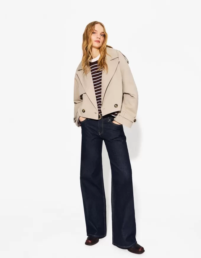 Cropped trench coat Cropped trench coat