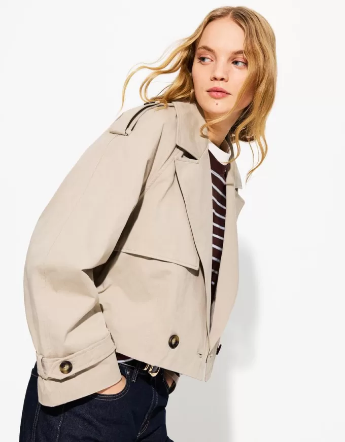 Cropped trench coat Cropped trench coat