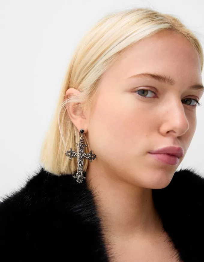 Cross earrings