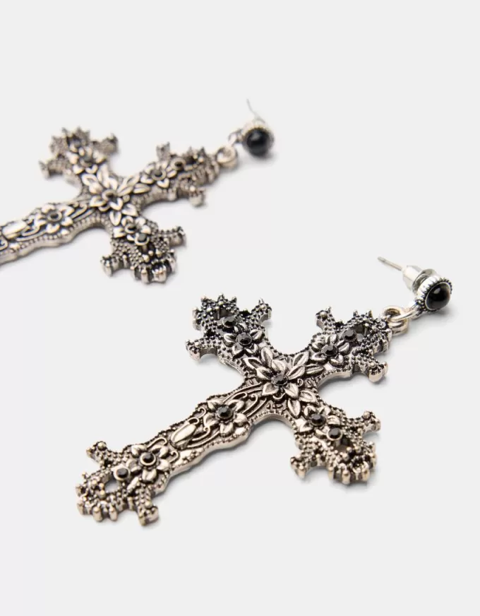 Cross earrings