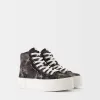 Denim high-top sneakers Denim high-top sneakers