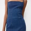 Denim mini dress