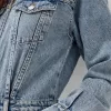 Denim mini dress with zipper Denim mini dress with zipper