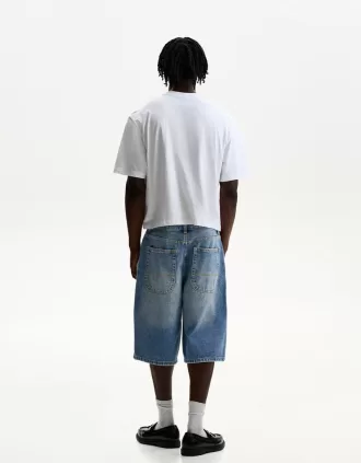Denim skater Bermuda shorts