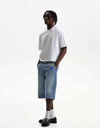 Denim skater Bermuda shorts