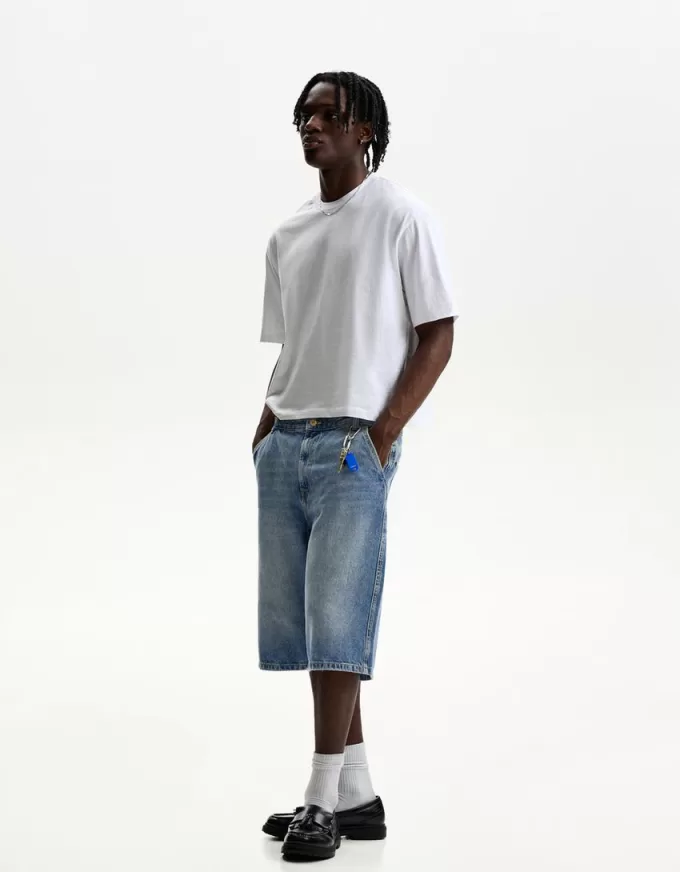 Denim skater Bermuda shorts Denim skater Bermuda shorts