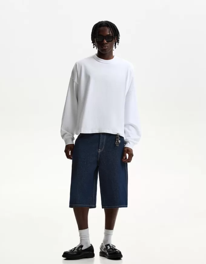 Denim skater Bermuda shorts Denim skater Bermuda shorts