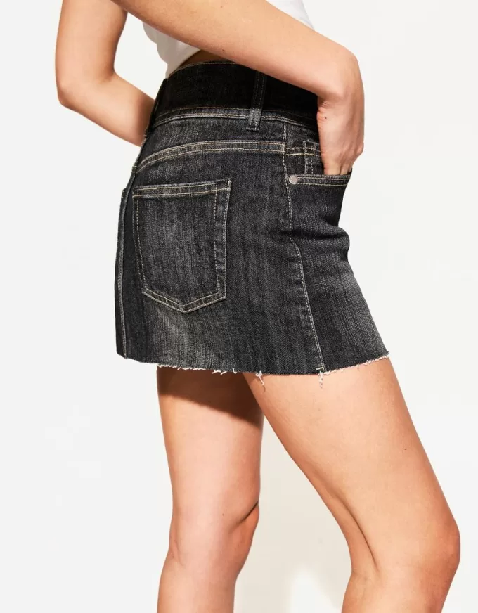 Denim skort